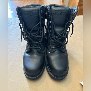 Lehigh Black Combat Boot - Steal Toe - 8” Tall